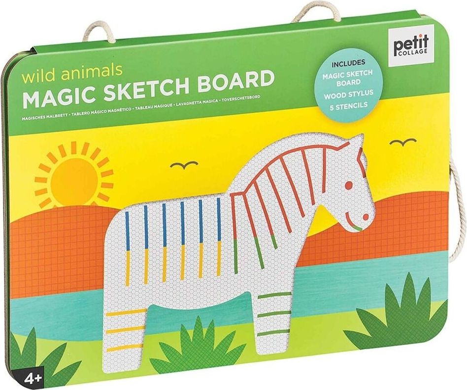 Petitcollage Magnetická kreslící tabulka divoká zvířata - obrázek 4