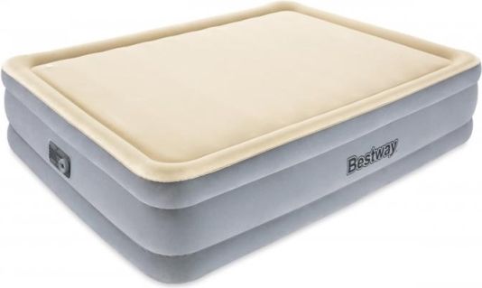 Bestway 67486 Semišová nafukovací matrace TRITECH s el. Pumpou 203 x152 x 46 cm - obrázek 1