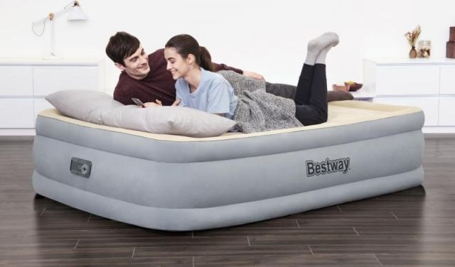 Bestway 67486 Semišová nafukovací matrace TRITECH s el. Pumpou 203 x152 x 46 cm - obrázek 11