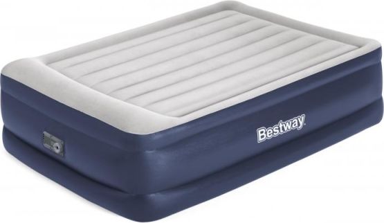 Bestway 67614 Semišová nafukovací matrace TRITECH s el. Pumpou 203 x152 x 56 cm - obrázek 1