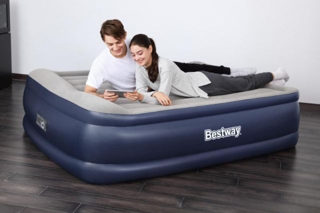 Bestway 67614 Semišová nafukovací matrace TRITECH s el. Pumpou 203 x152 x 56 cm - obrázek 4