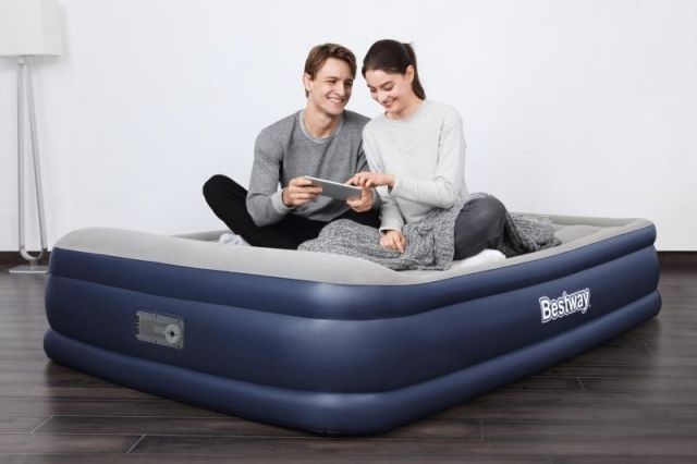 Bestway 67630 Semišová nafukovací matrace TRITECH s el. Pumpou 203 x 152 x 46 cm - obrázek 4