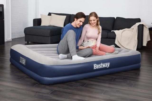 Bestway 67725 Semišová nafukovací matrace TRITECH s el. Pumpou 203 x152 x 36 cm - obrázek 3