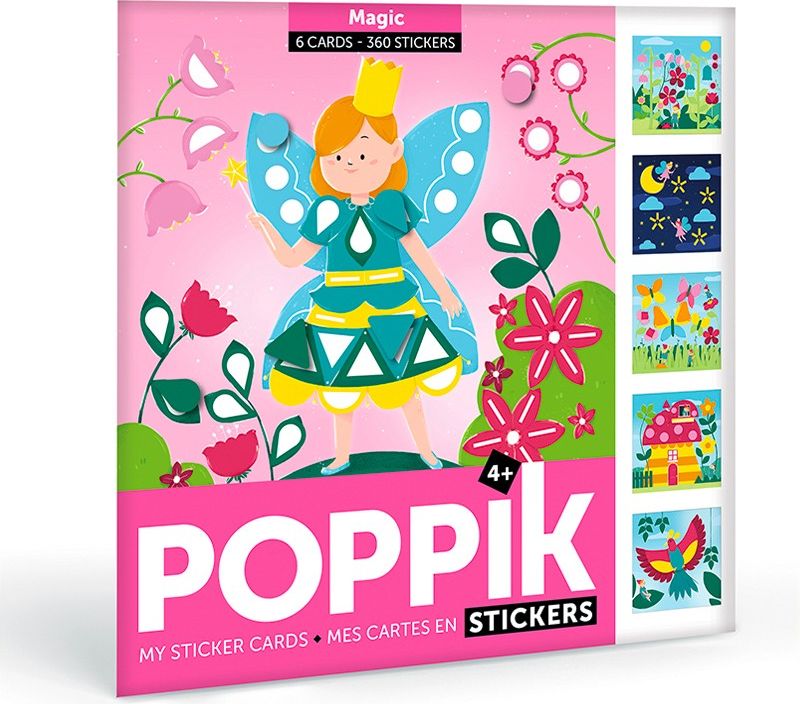 Poppik Kreativní karty se samolepkami Pohádkové - obrázek 1