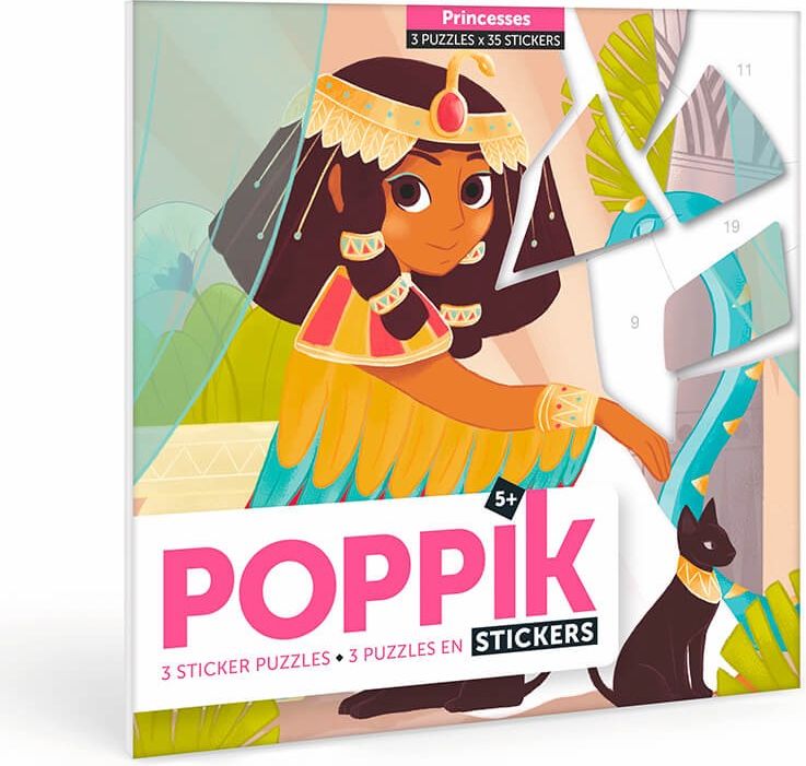 Poppik samolepkové puzzle Princezny - obrázek 1