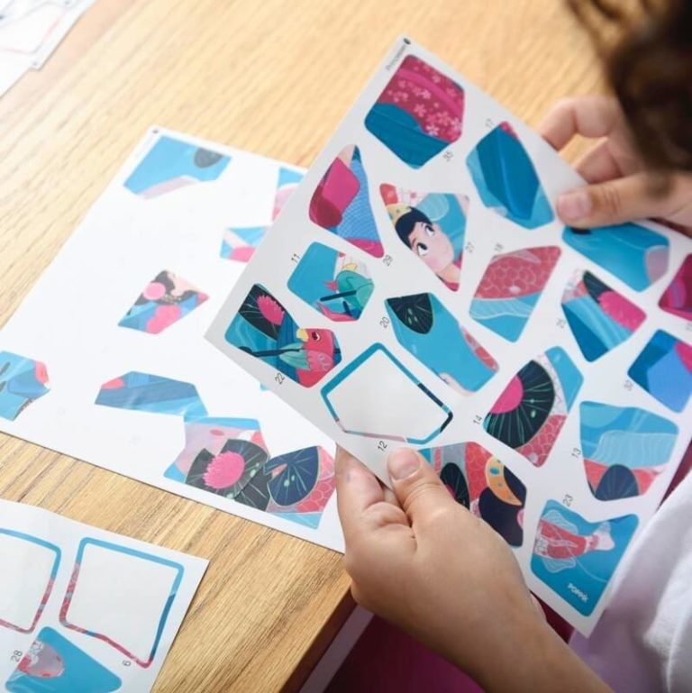 Poppik samolepkové puzzle Princezny - obrázek 9