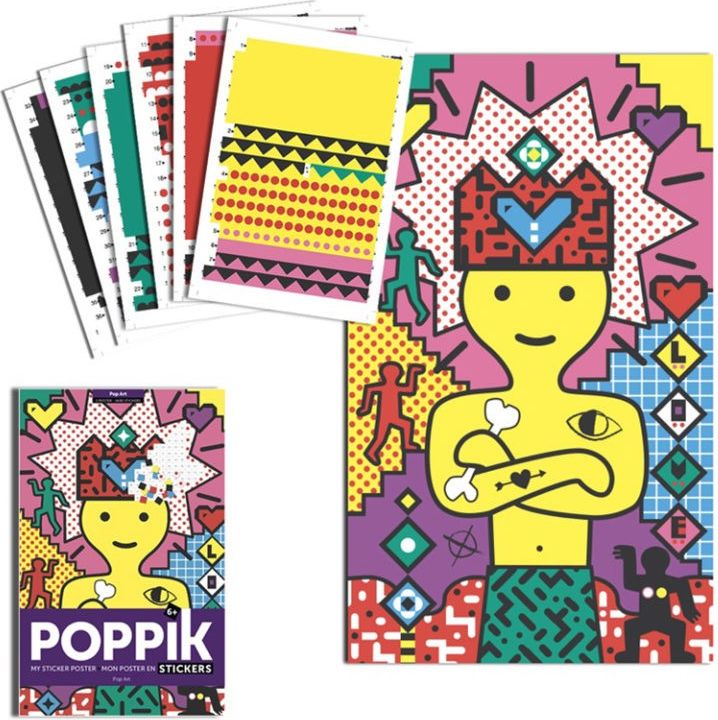 Poppik samolepkový plakát Pop Art - obrázek 2