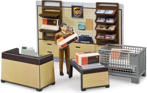Bruder 62250 BWORLD Pobočka přepravce UPS s figurkou - obrázek 5