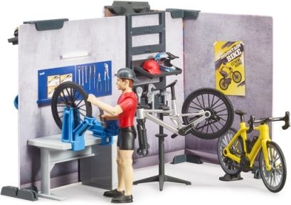 Bruder 63120 BWORLD Cykloservis a prodejna s figurkou - obrázek 4