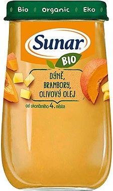 Sunar BIO příkrm Dýně brambory olivový olej 190g - obrázek 1