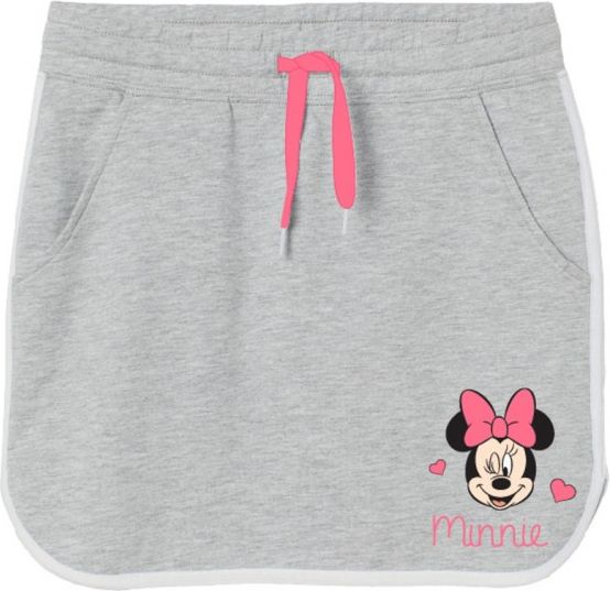 E plus M - Dívčí bavlněná sukně Minnie Mouse Disney - šedá 128 - obrázek 1