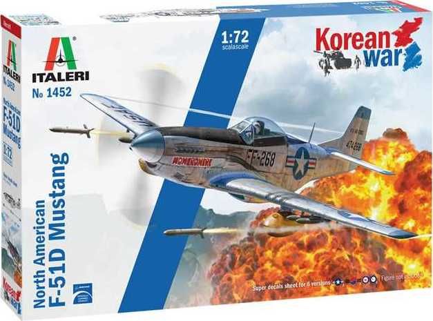 ITALERI Model Kit letadlo 1452 - F-51D "Korean War" (1:72) - obrázek 1