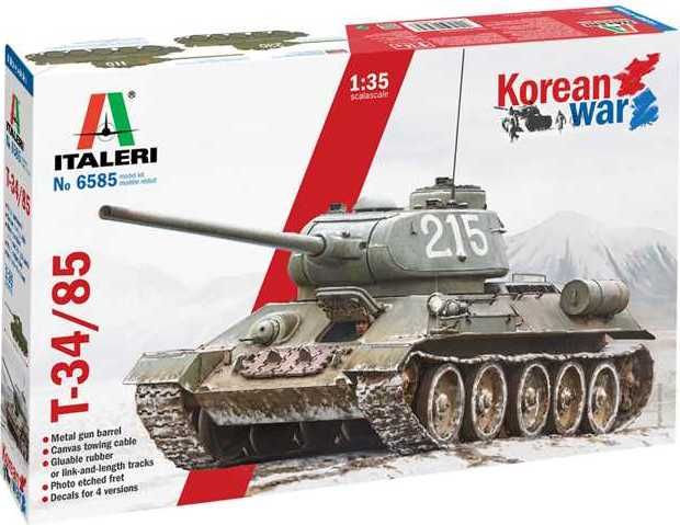 ITALERI Model Kit tank 6585 - T-34/85 Korean War (1:35) - obrázek 1