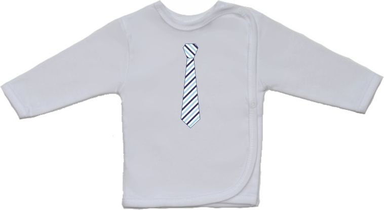 Dětská košilka Gama s větším obrázkem kravaty s proužkem velikost 52 - obrázek 1