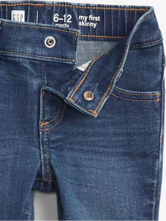 Gen Good Skinny Jeans dětské GAP | Modrá | Chlapecké | 12-18 měsíců - obrázek 3