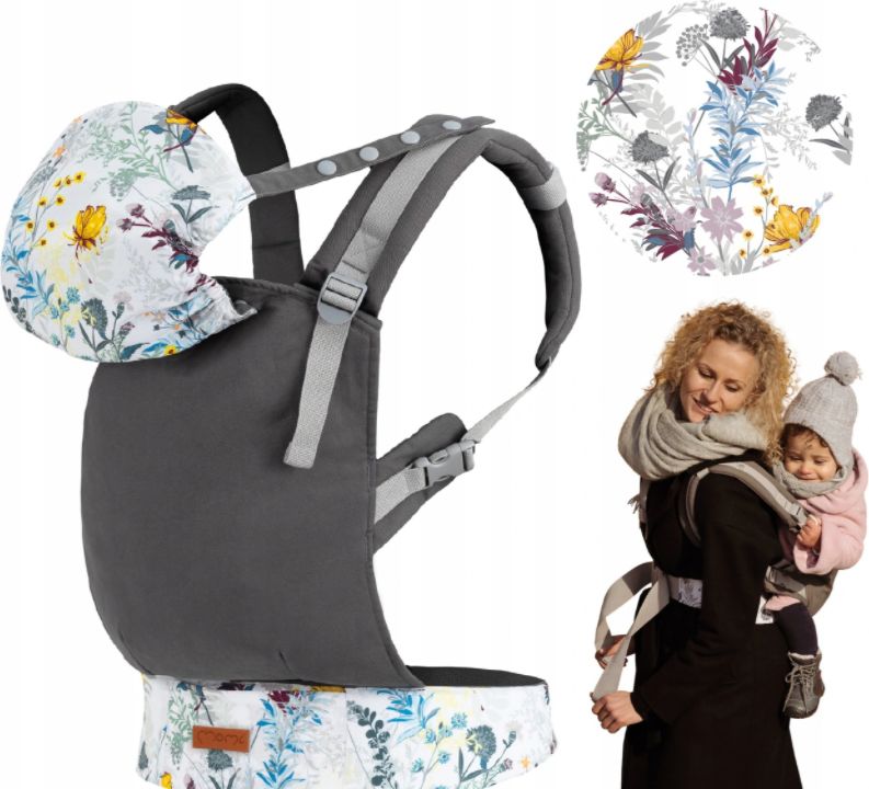 Ergonomický nosič MoMi COLLETE Flowers 2021 - obrázek 1