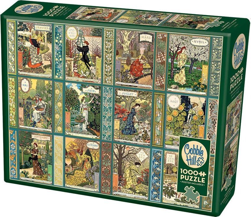 COBBLE HILL Puzzle Jardiniere: Zahradnický kalendář 1000 dílků - obrázek 2