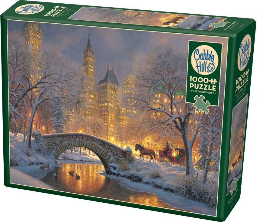 COBBLE HILL Puzzle Zima v parku 1000 dílků - obrázek 2