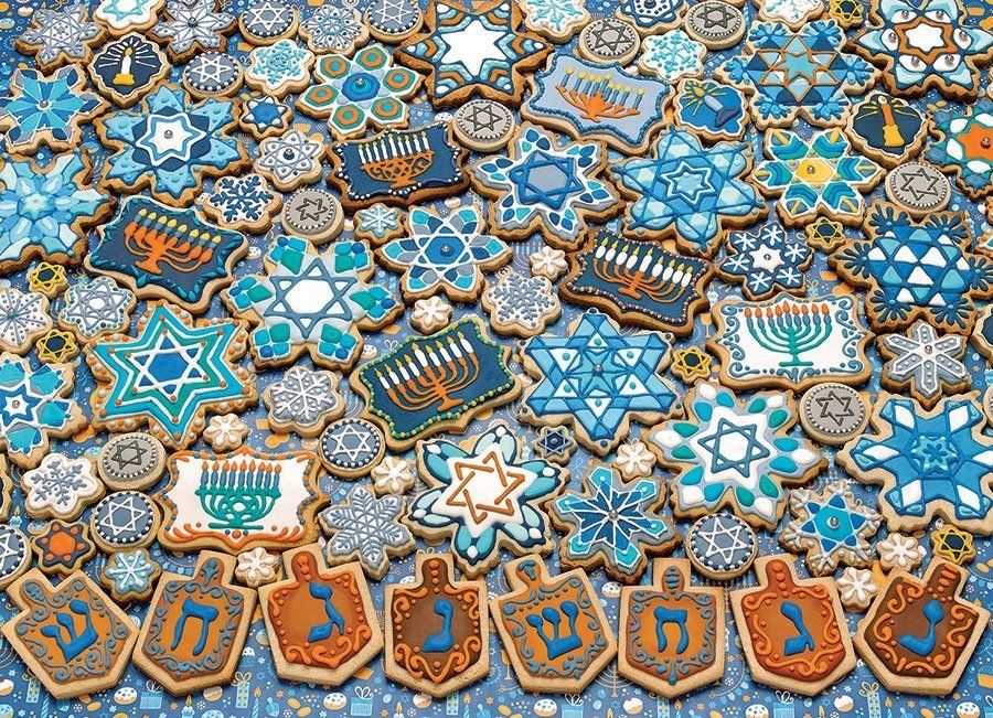 COBBLE HILL Puzzle Chanukové sušenky 1000 dílků - obrázek 1