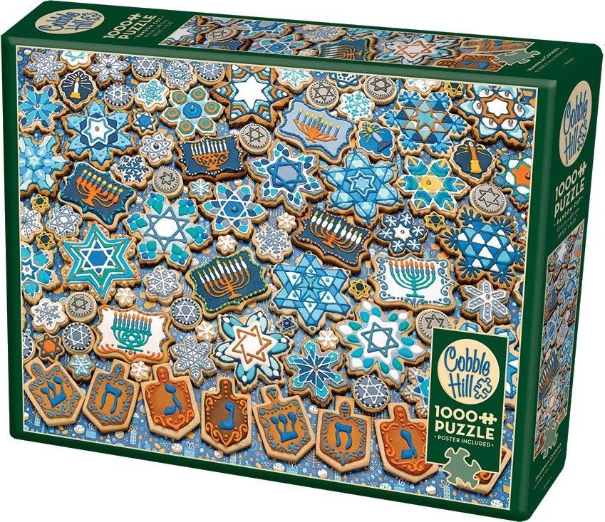 COBBLE HILL Puzzle Chanukové sušenky 1000 dílků - obrázek 2