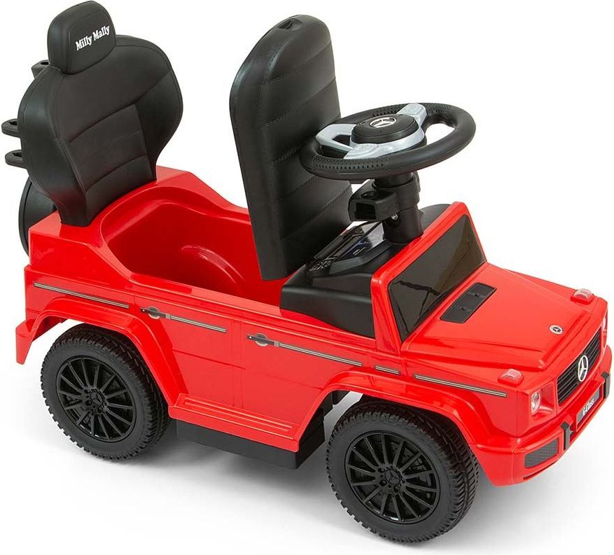Odrážedlo s vodící tyčí MERCEDES G350d Milly Mally Varianta: červené - červená - obrázek 17