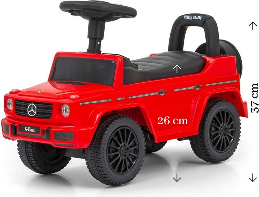 Odrážedlo MERCEDES G350d Milly Mally Varianta: černé - černá - obrázek 4