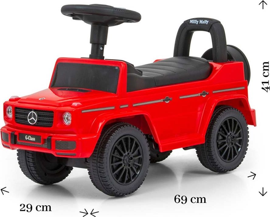Odrážedlo MERCEDES G350d Milly Mally Varianta: černé - černá - obrázek 7