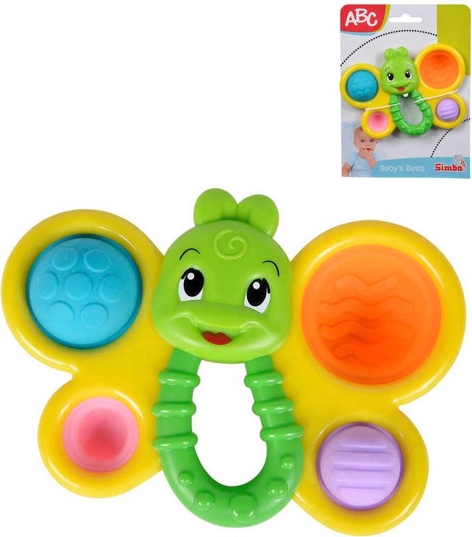 SIMBA Baby chrastítko motýlek 14cm plast pro miminko - obrázek 1