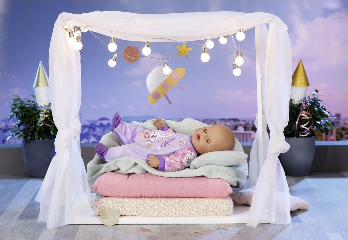 Baby Born Sametový overal Narozeninová edice 43 cm Fialové - obrázek 3