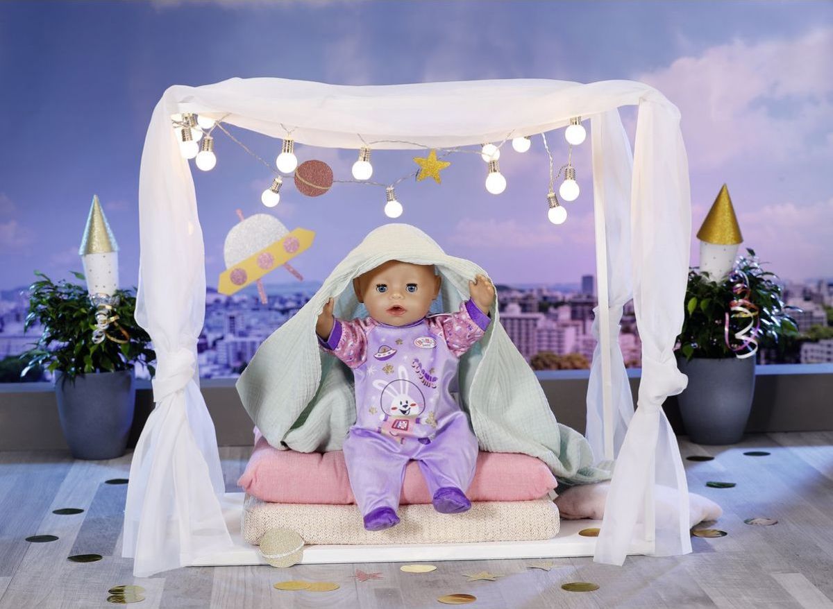 Baby Born Sametový overal Narozeninová edice 43 cm Fialové - obrázek 4