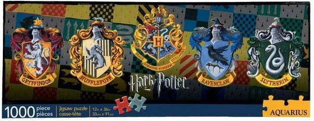 Grooters Panoramatické puzzle Harry Potter - Erby, 1000 ks - obrázek 1
