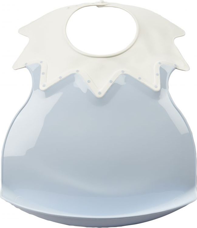 Plastový bryndák s límcem Thermobaby Baby Blue 2021 - obrázek 1