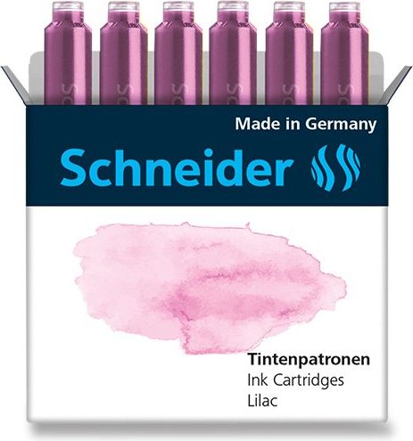 Schneider Inkoustové bombičky Schneider, 6 ks fialové 6612 - obrázek 1