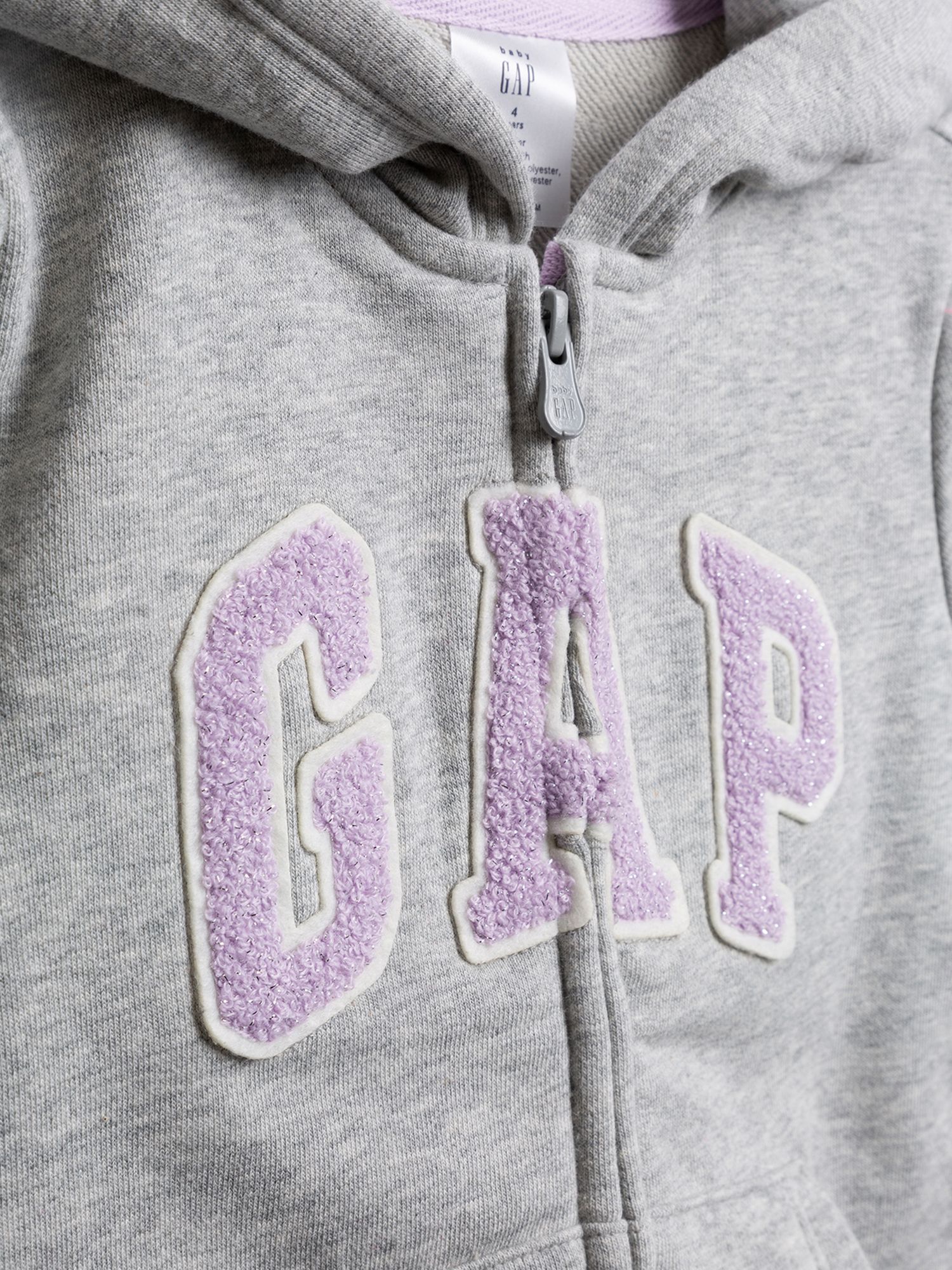 GAP šedá dívčí mikina Logo - 2YRS - obrázek 3