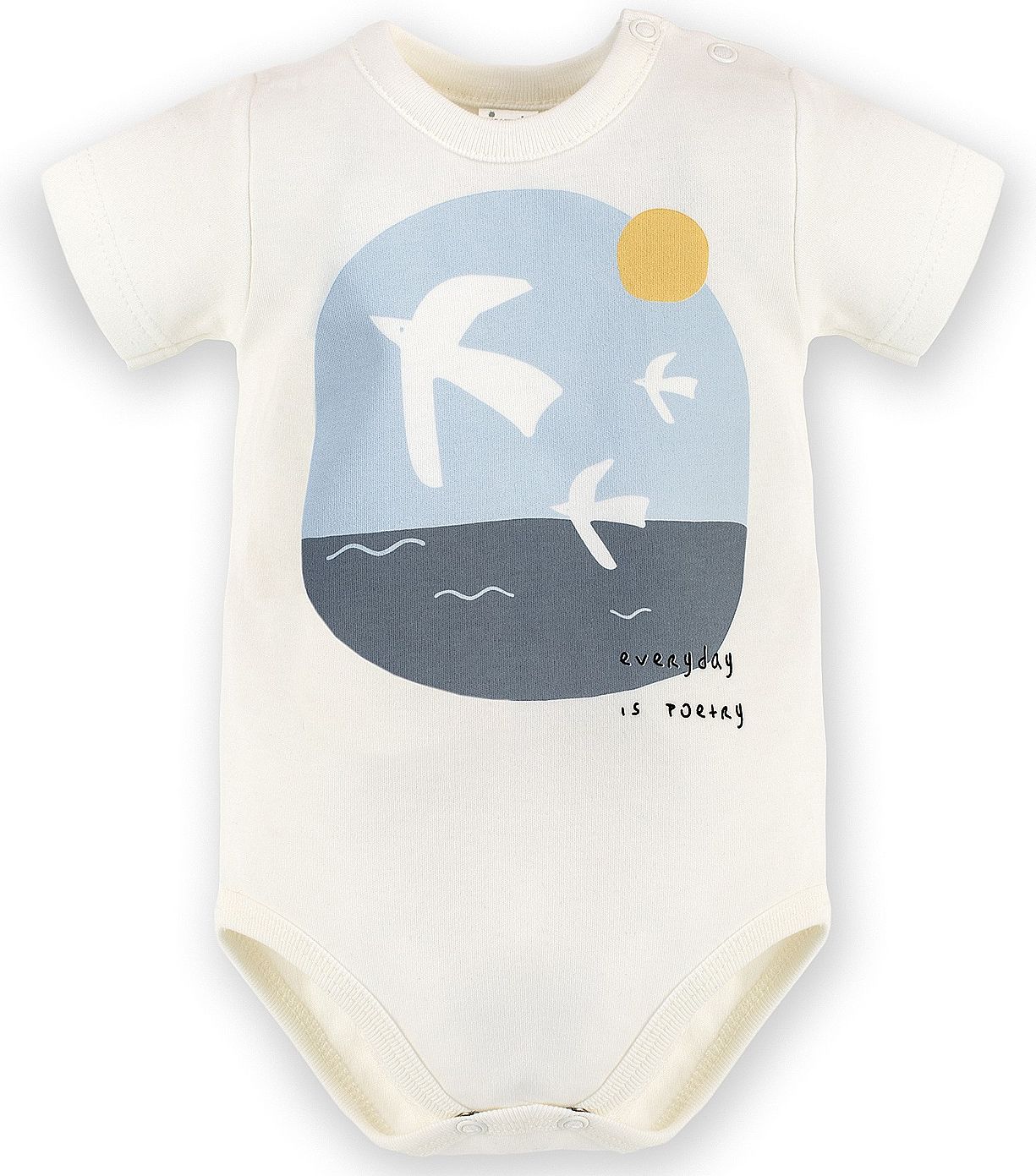 PINOKIO Body krátký rukáv Ecru Summertime vel. 68 - obrázek 1