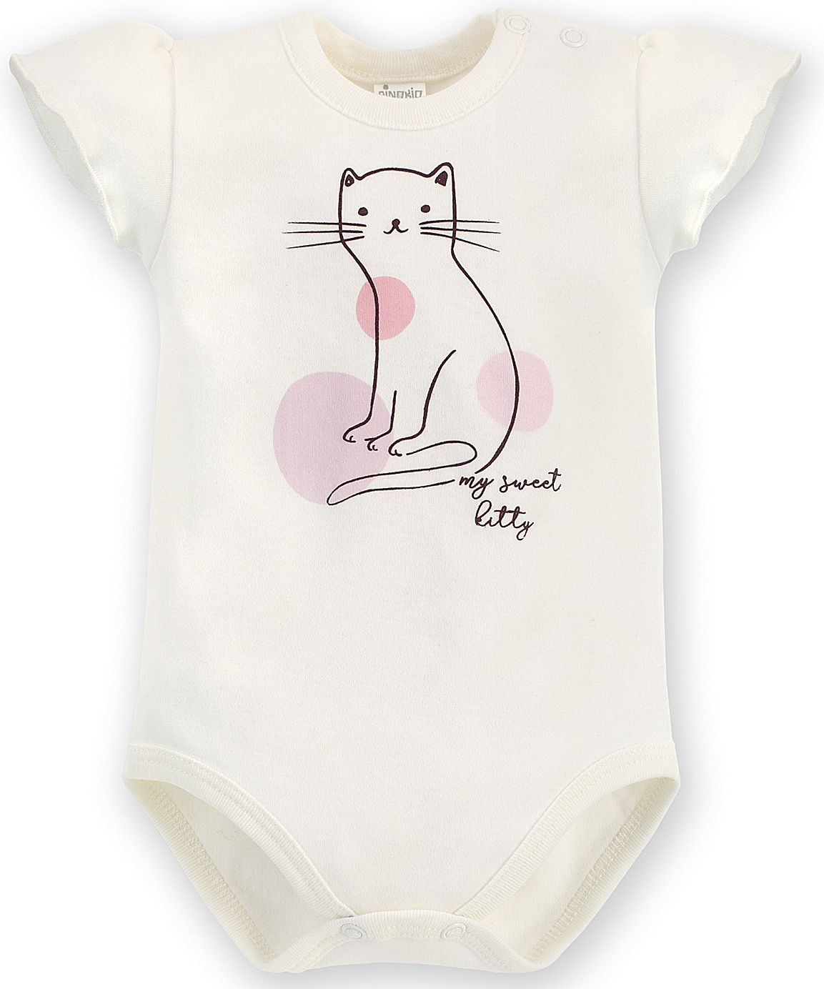 PINOKIO Body krátký rukáv Cat Sweet cherry vel. 86 - obrázek 1