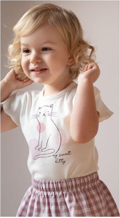 PINOKIO Body krátký rukáv Cat Sweet cherry vel. 80 - obrázek 2