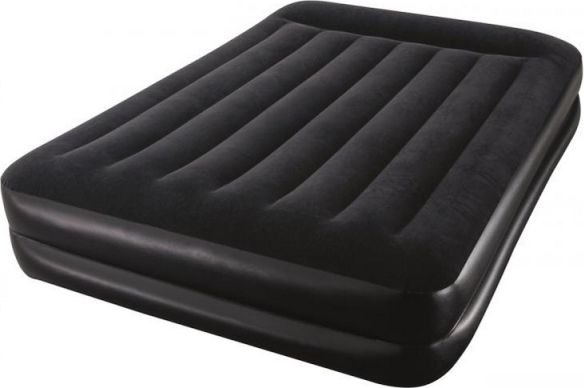 Bestway 67403 Semišová nafukovací matrace s elektrickou pumpou 203x152x46cm - obrázek 1