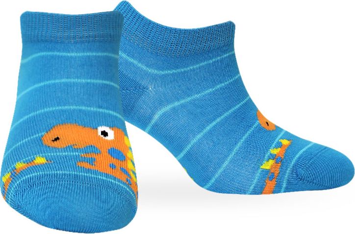 Chlapecké kotníkové ponožky WOLA DINO modré Velikost: 21-23 - obrázek 1