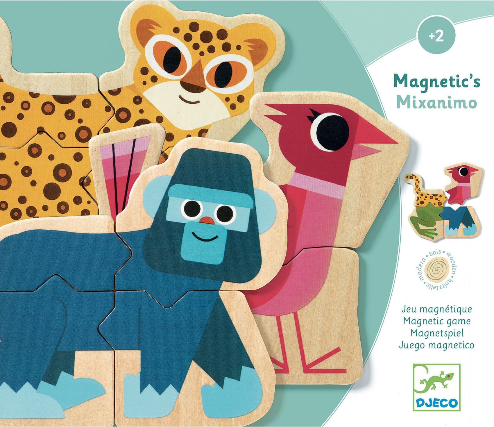 Djeco magnety pomíchaná zvířátka - obrázek 1