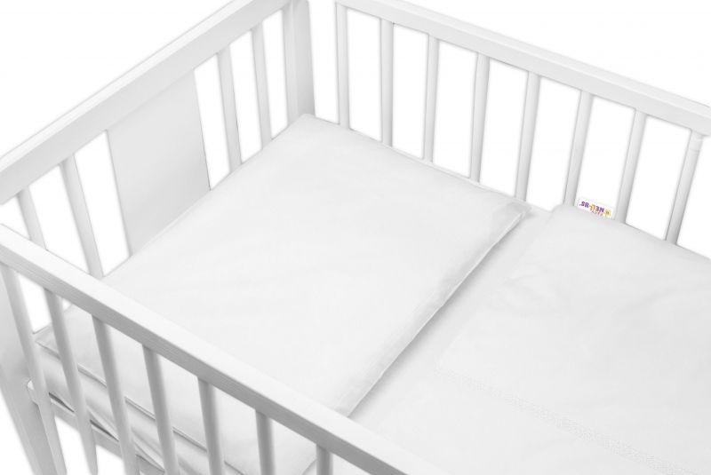 Baby Nellys Luxusní 3-dílná sada Mantinel s povlečením Royal Baby - bílá - 120x90 - obrázek 2