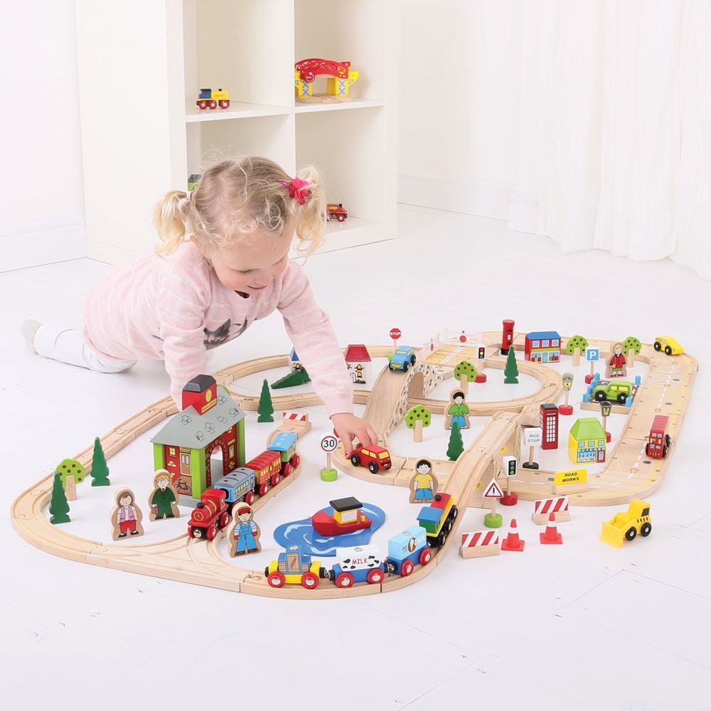 Bigjigs Rail - Vláčkodráha s cestami- poškozený obal - obrázek 5