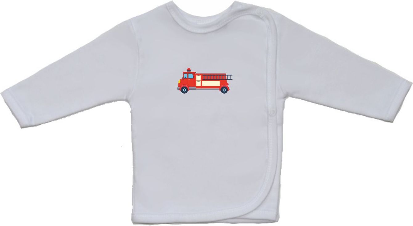 Kojenecká košilka Gama menší hasičské auto velikost 52 - obrázek 1