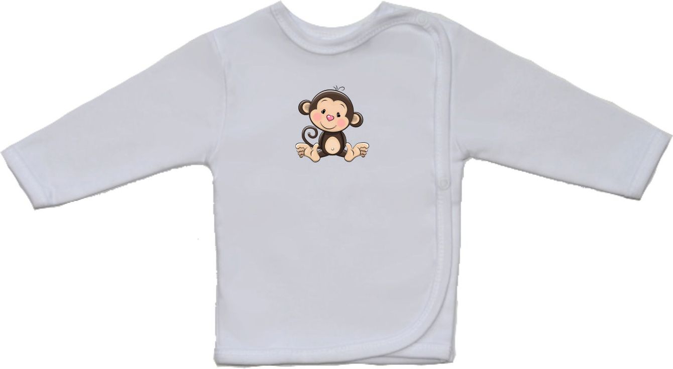 Kojenecká košilka s obrázkem, Gama, menší roztomilá opička se srdíčkem velikost 52 - obrázek 1