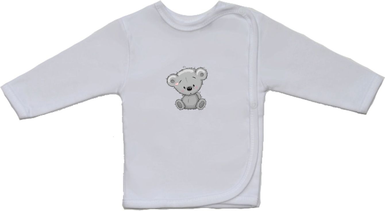 Kojenecká košilka, Gama, menší roztomilý šedý medvídek velikost 52 - obrázek 1