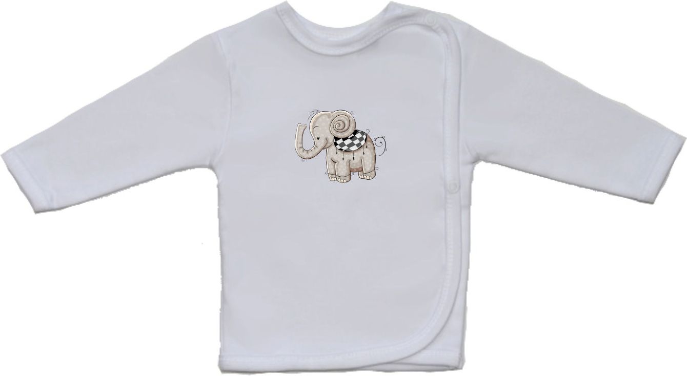 Kojenecká košilka, Gama, menší roztomilý šedý sloník velikost 52 - obrázek 1