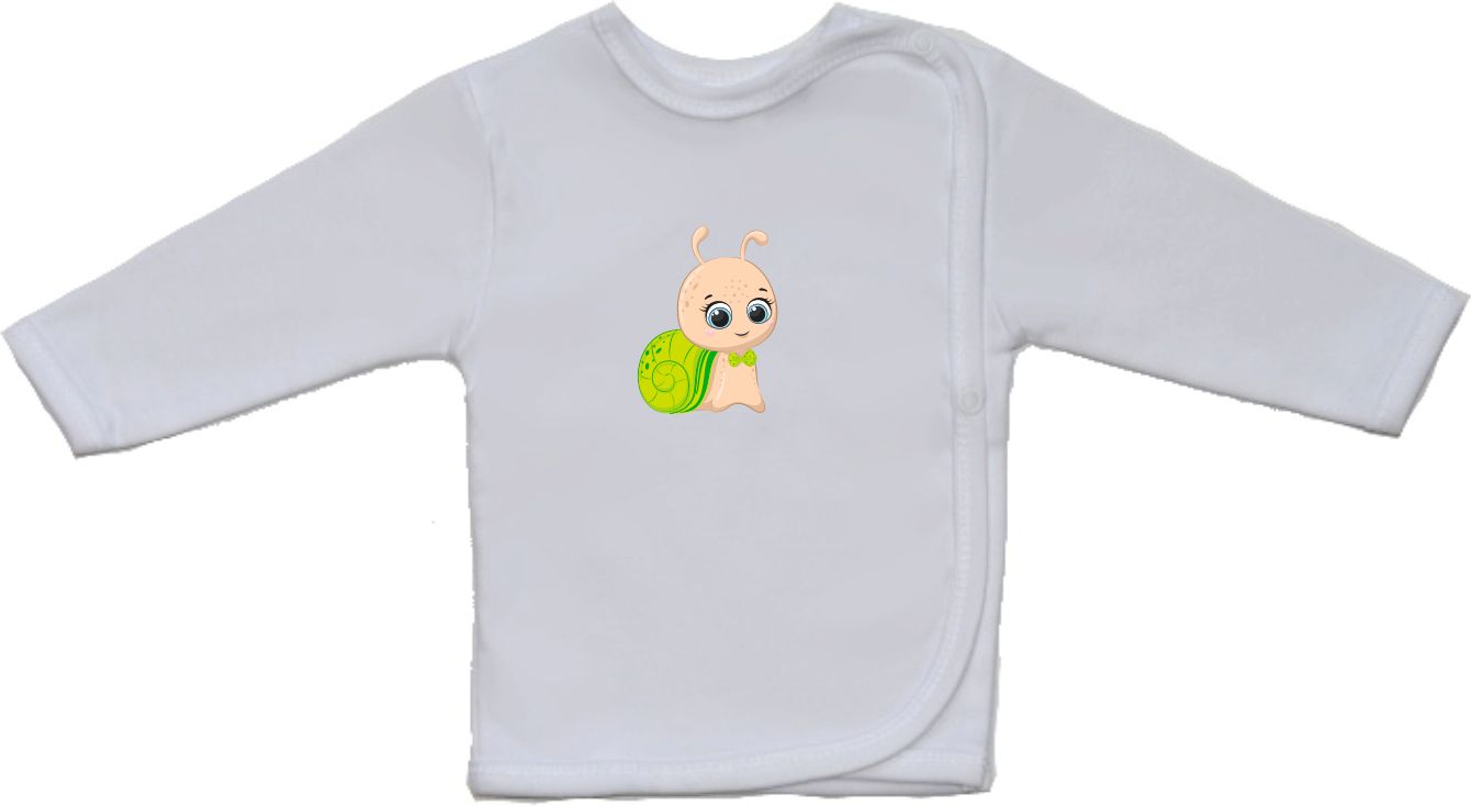 Košilka pro miminko, Gama, menší šnek zelený velikost 52 - obrázek 1