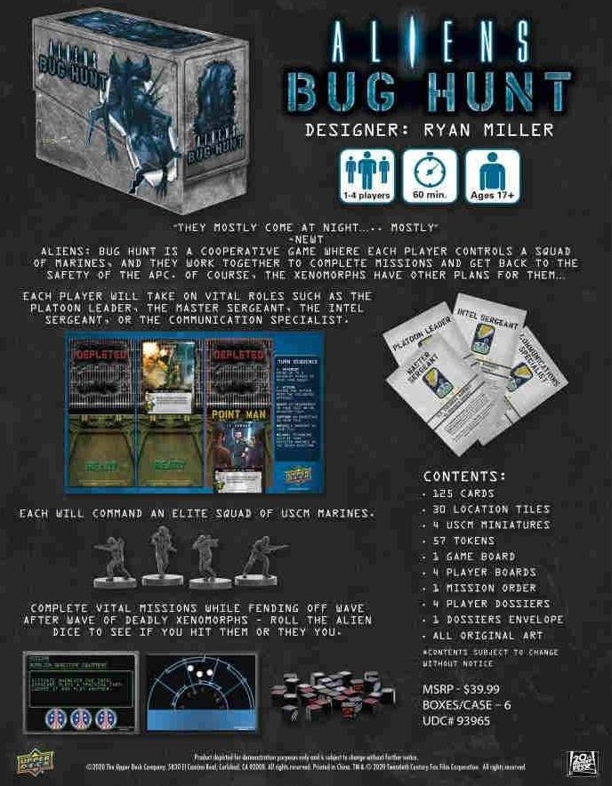 Upper Deck Aliens Bug Hunt: An Aliens Battle Game - obrázek 2