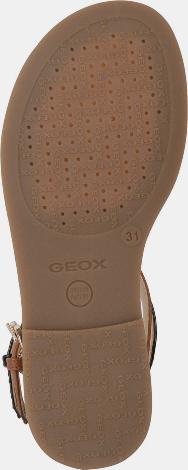Geox hnědé kožené dívčí sandály - 31 - obrázek 7