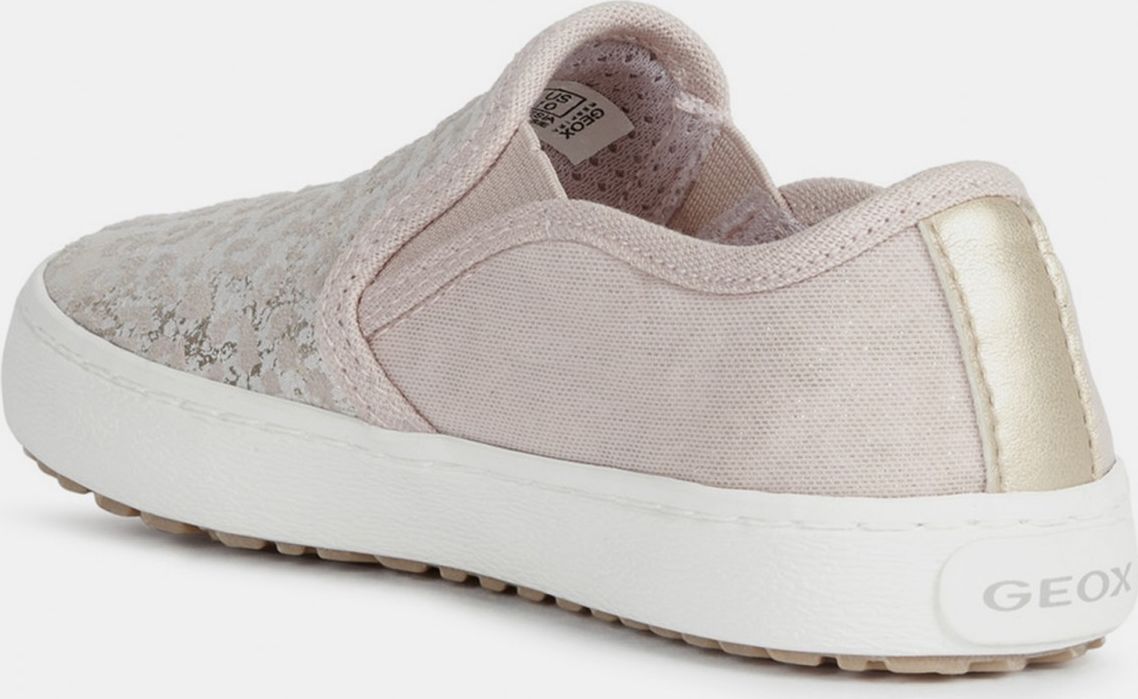 Geox pudrové dívčí kožené slip on - 28 - obrázek 4